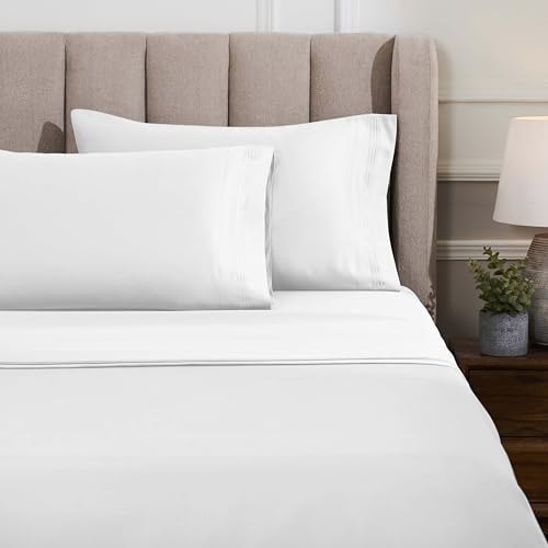 1500 Thread Count Egyptian Cotton 4-Piece Sheet Set – Deep Pocket, Queen, Grey