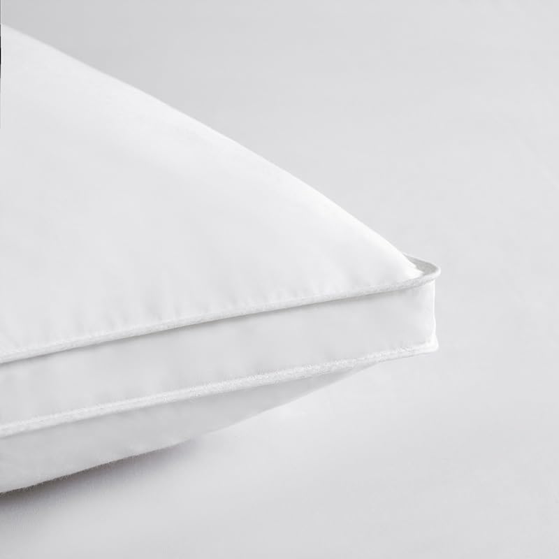 2-Piece Goose Down Sleeping Pillow Set – Cotton Cover