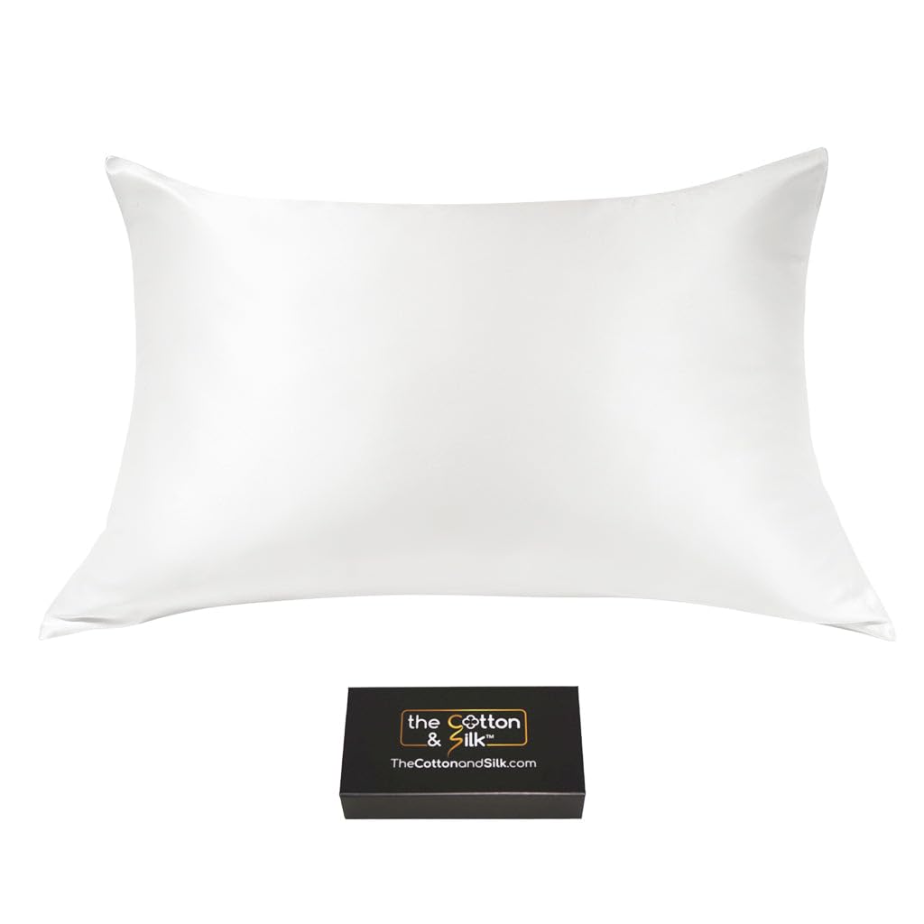 THE COTTON & SILK 22 Momme Mulberry Silk Pillowcase