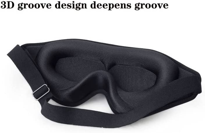 3D Contoured Blackout Sleep Mask for Travel