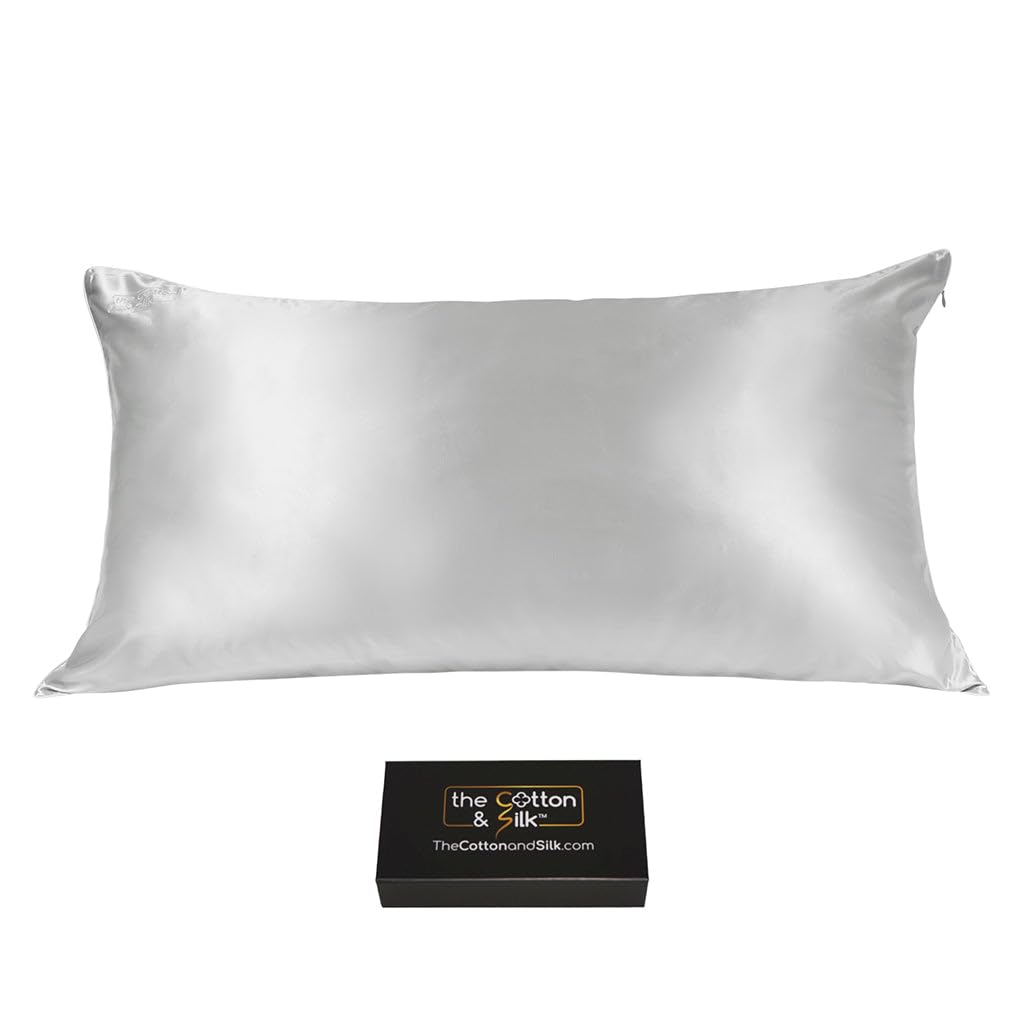 THE COTTON & SILK 22 Momme Mulberry Silk Pillowcase