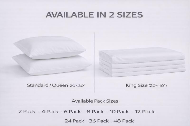 Cotton Percale Pillowcases – Breathable & Crisp