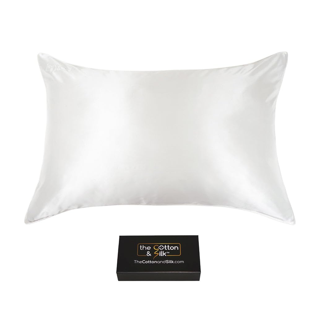 THE COTTON & SILK 22 Momme Mulberry Silk Pillowcase