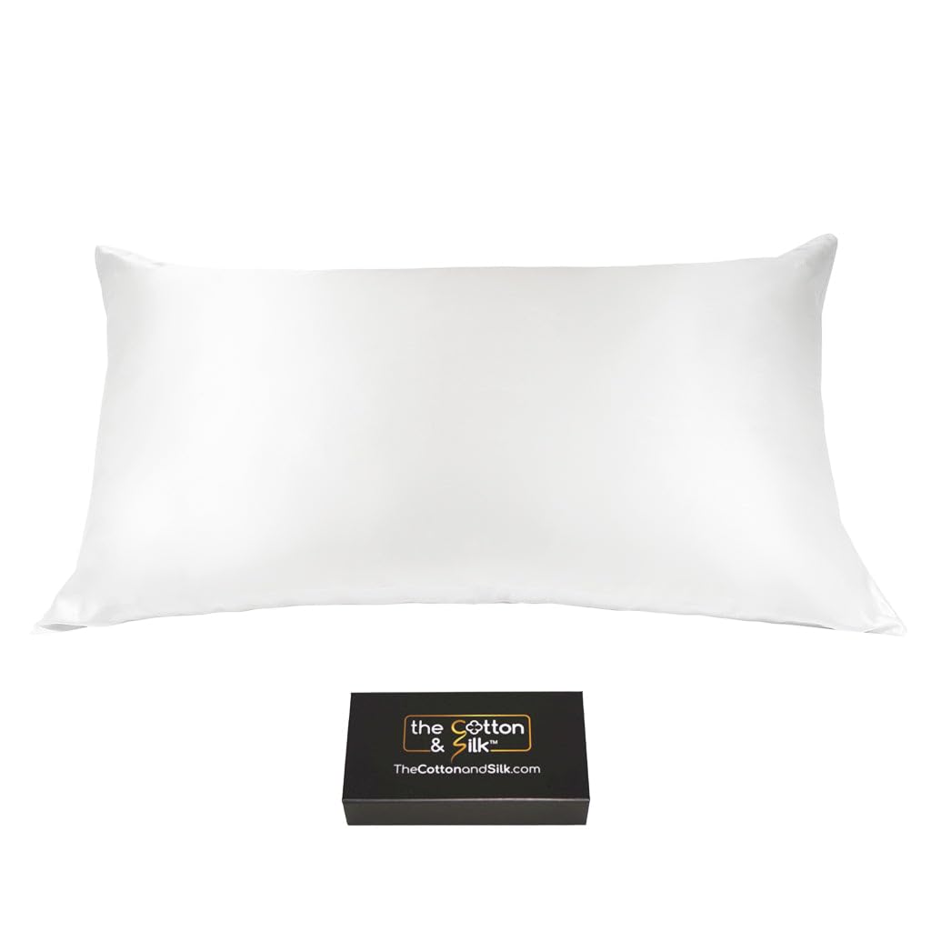 THE COTTON & SILK 22 Momme Mulberry Silk Pillowcase