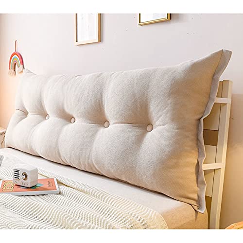 Large Headboard Backrest Pillow – Long Bed Support Cushion
