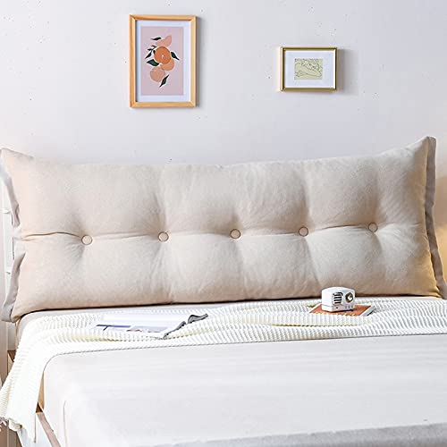Large Headboard Backrest Pillow – Long Bed Support Cushion