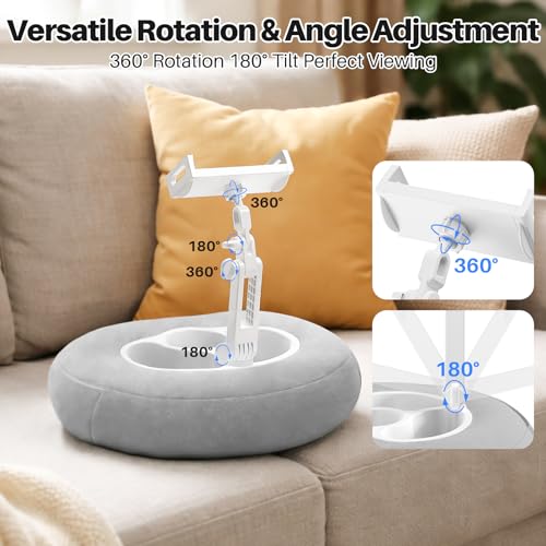 Adjustable Kindle & Tablet Pillow Stand with Wireless Page Turner