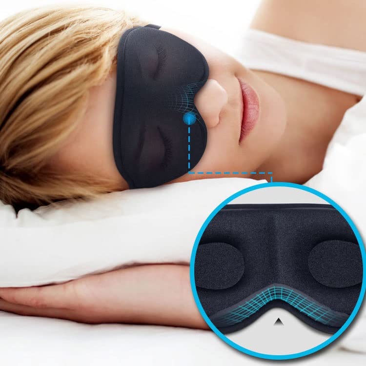 100% Cotton Blackout Sleep Mask – Soft & Comfortable