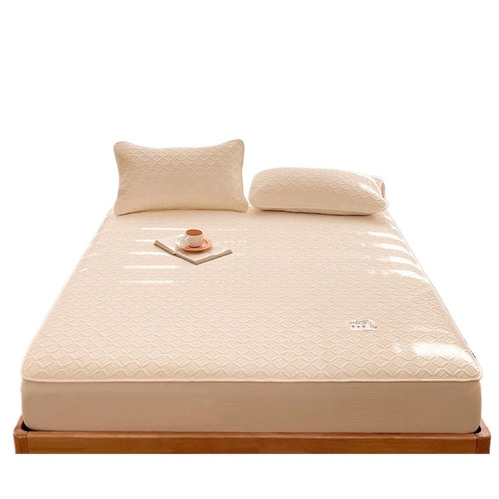 3-Layer Quilted Soybean Fiber Mattress Protector – Soft & Thickened