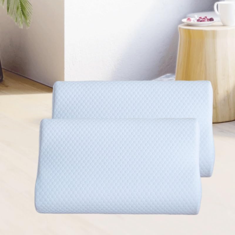 Knitted Cotton Slow-Rebound Neck Support Pillow