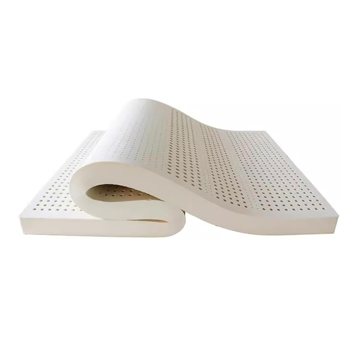 4" Natural Latex Mattress Topper with Removable Washable Cover
