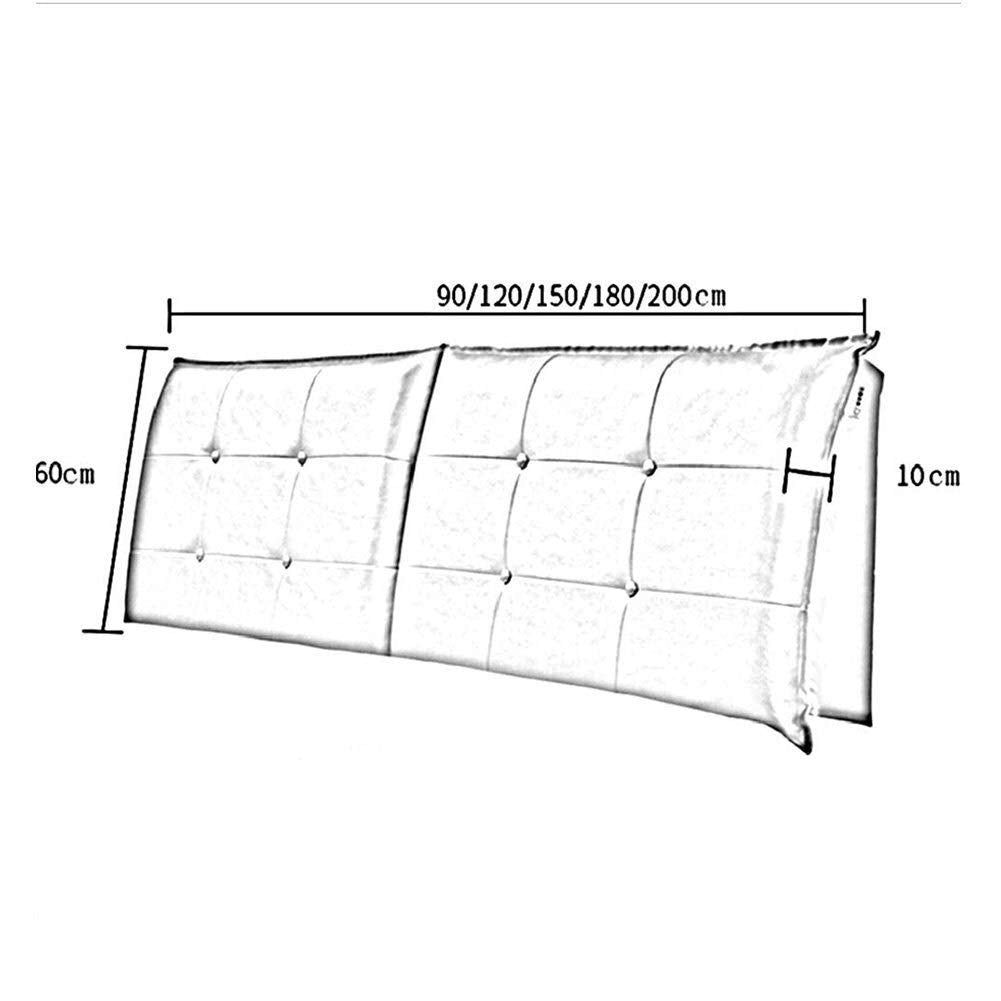Leather Headboard Backrest Cushion – Large Reading & Bed Support