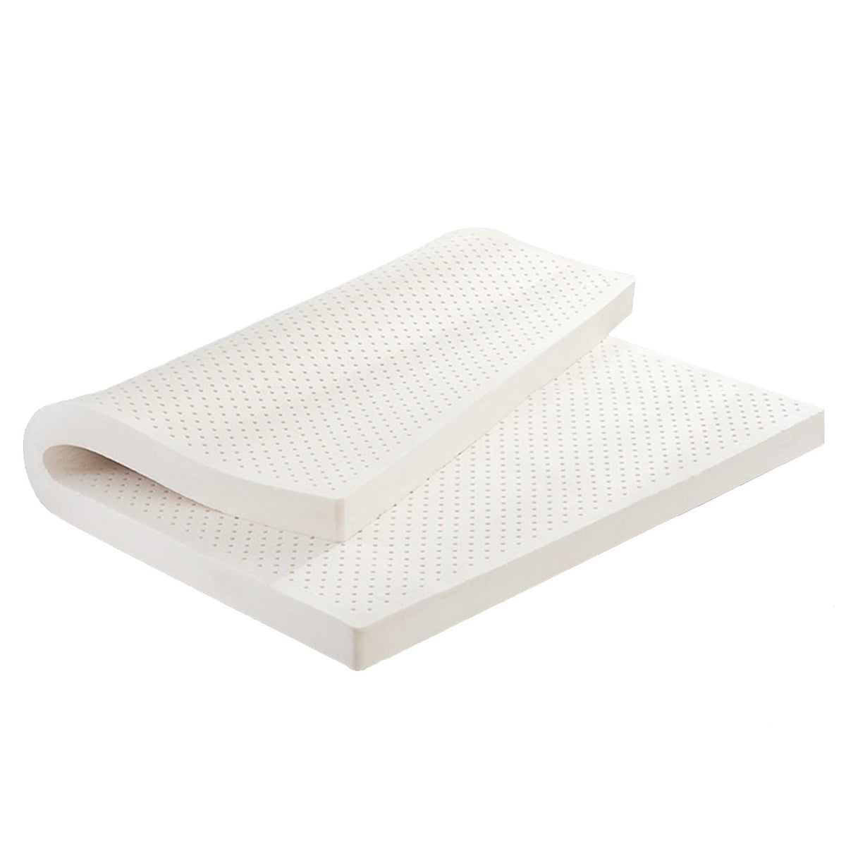 Natural Latex Mattress Topper with Cover – Breathable & Supportive
