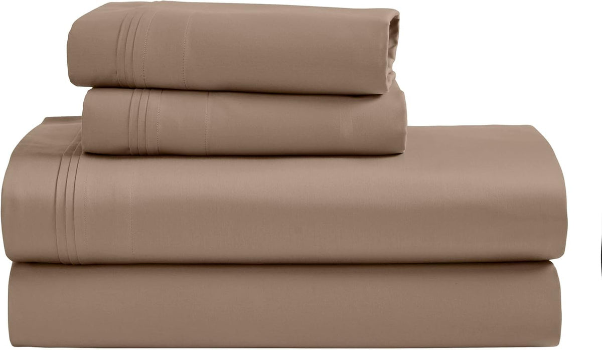 1500 Thread Count Egyptian Cotton 4-Piece Sheet Set – Deep Pocket, Queen, Grey