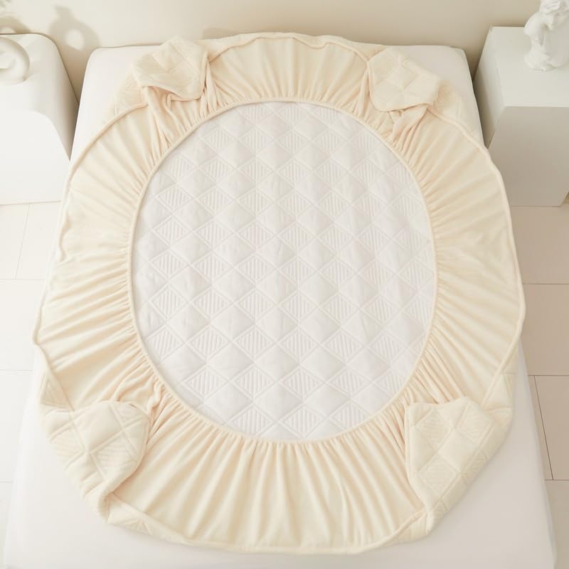 Velvet Thermal Mattress Cover – Plush Winter Bedding