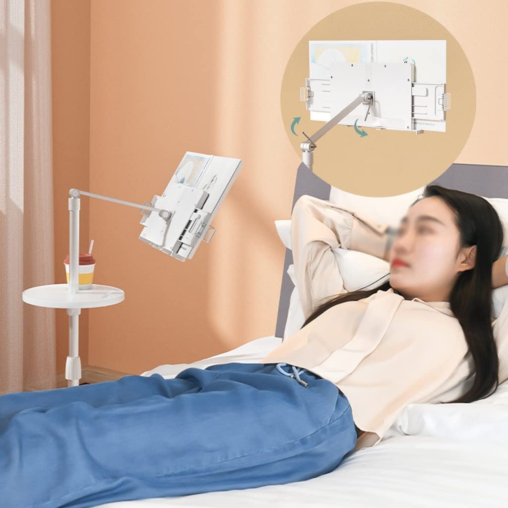 Adjustable Floor Book Stand for Bed Reading – Height & Angle Adjustable
