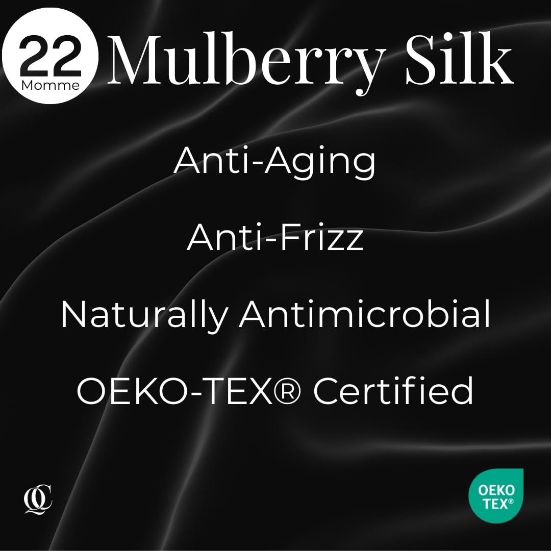 22 Momme Mulberry Silk Pillowcase, 100% Pure Silk, Envelope Style, No Zipper