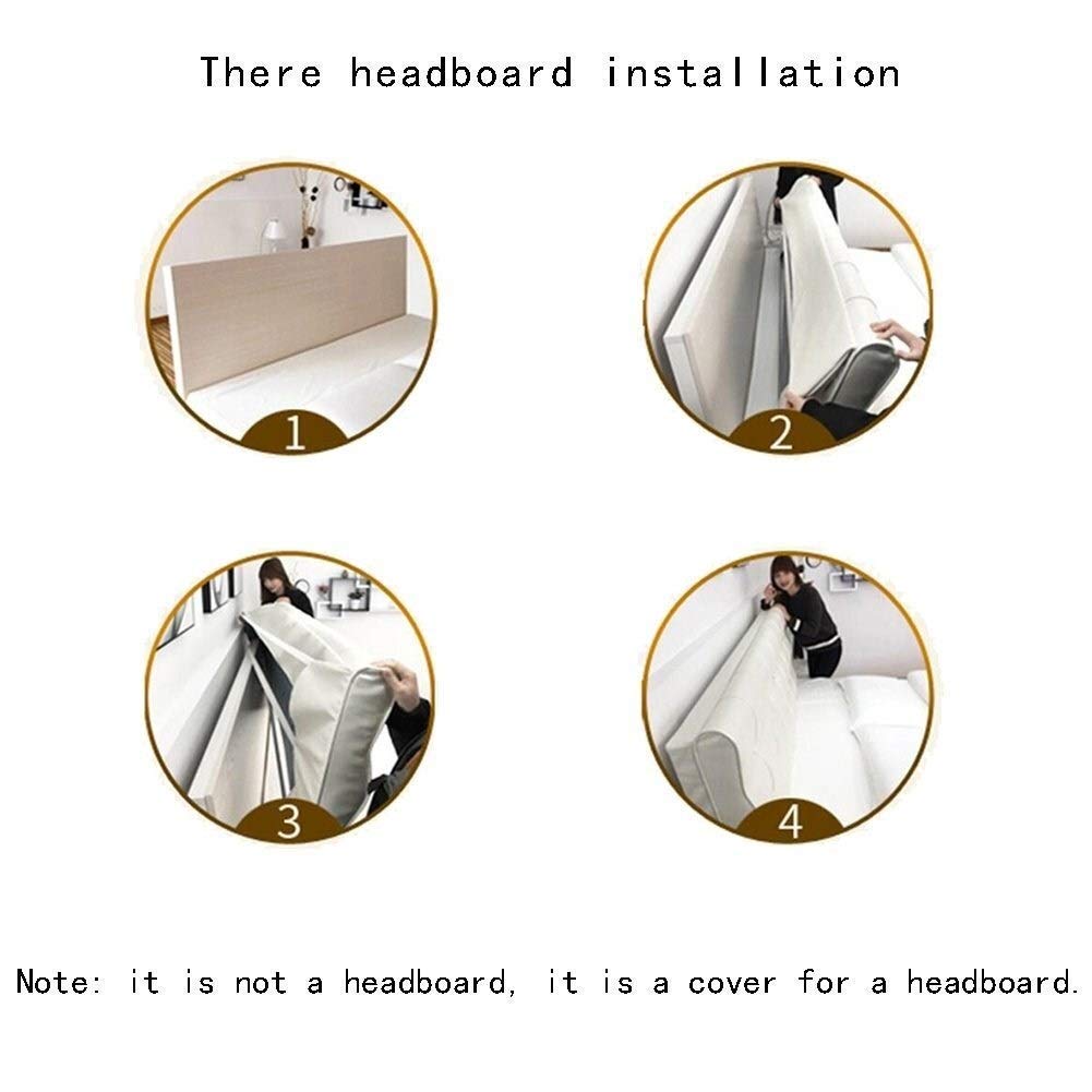 Leather Headboard Backrest Cushion – Large Reading & Bed Support