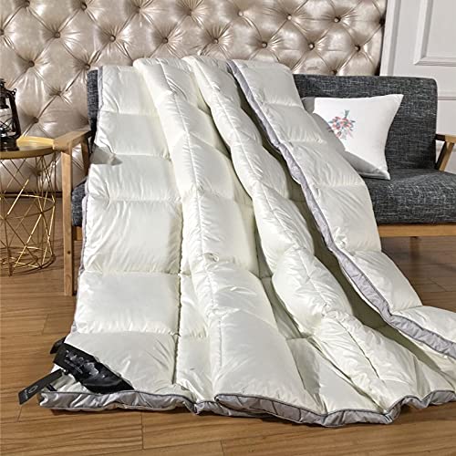 100% Goose Down Queen Duvet – Winter Weight, Beige