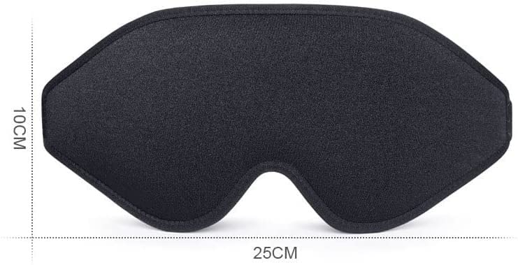 3D Contoured Blackout Sleep Mask for Travel