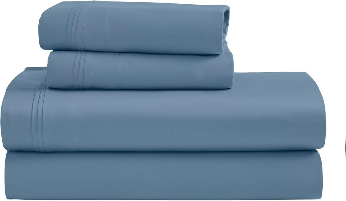 1500 Thread Count Egyptian Cotton 4-Piece Sheet Set – Deep Pocket, Queen, Grey