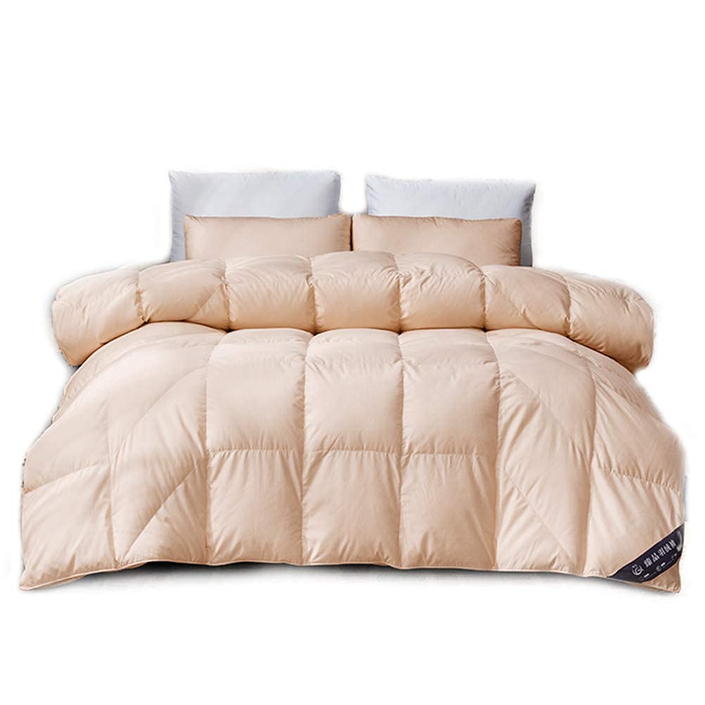 95% White Goose Down Queen Duvet Insert – Cotton Cover