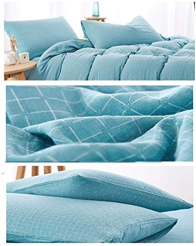Washed Cotton 4-Piece Duvet Cover & Sheet Set