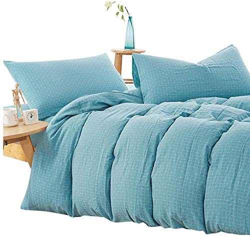 Washed Cotton 4-Piece Duvet Cover & Sheet Set