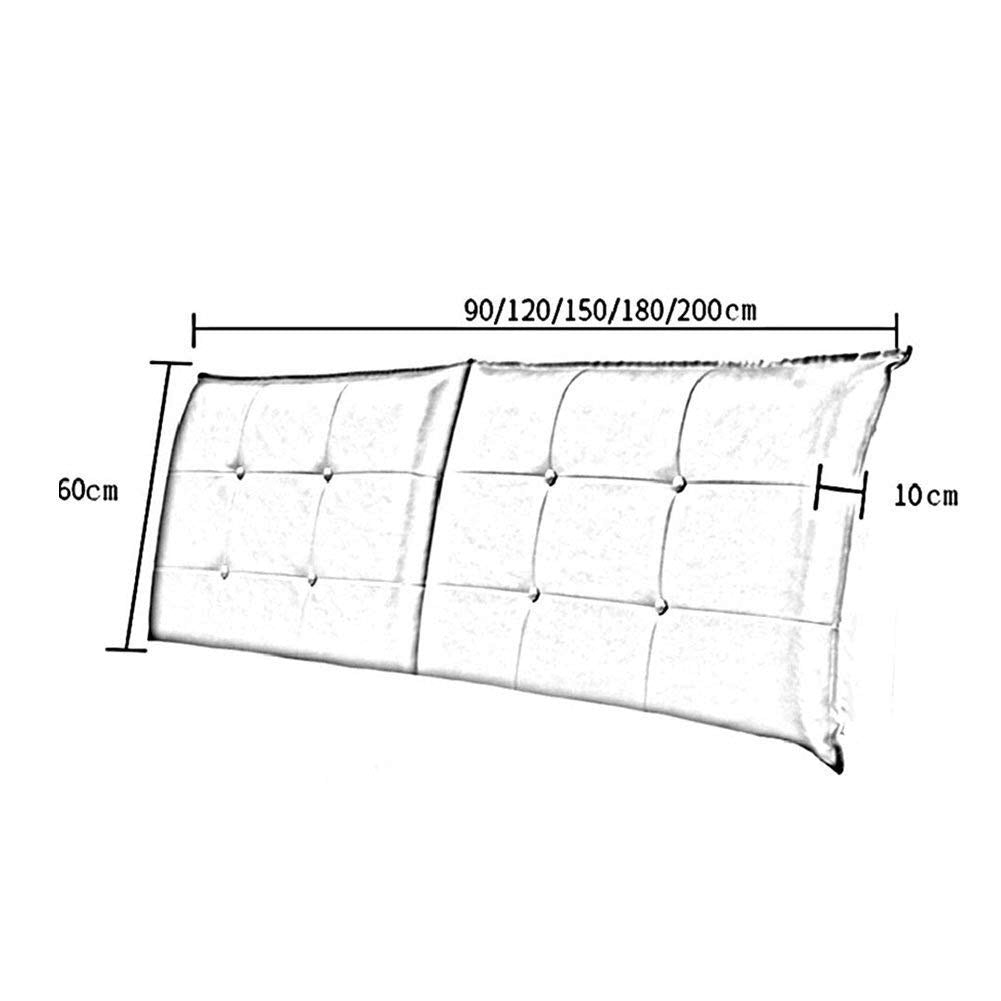 Large Headboard Reading Backrest Cushion – 200 × 60 × 10 cm