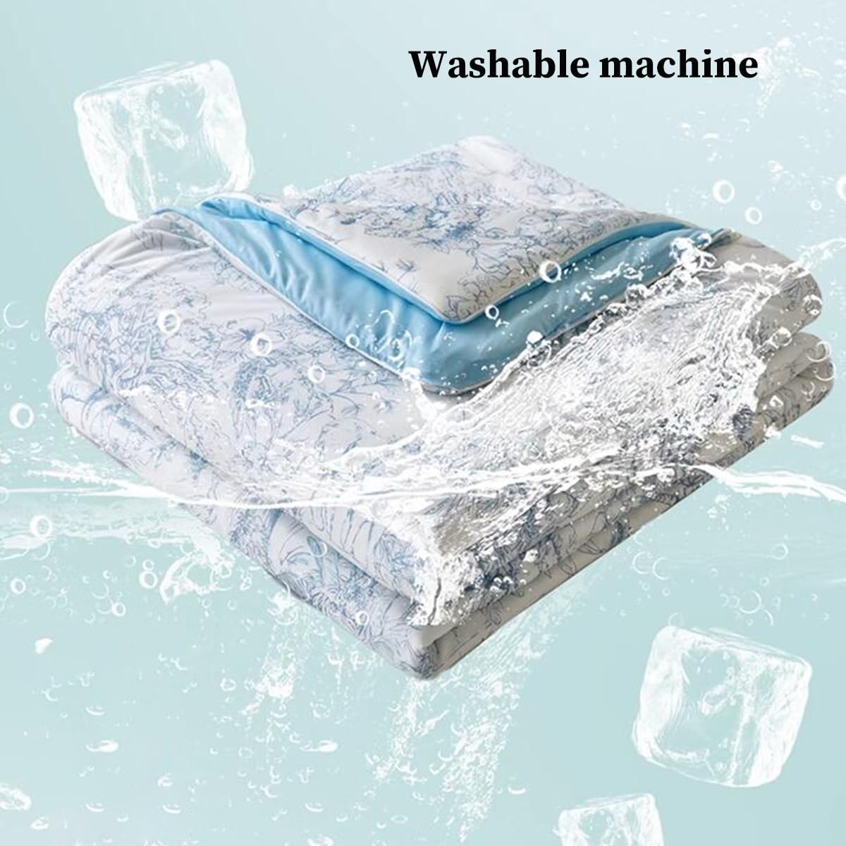 Double-Sided Cooling Throw Blanket – Breathable & Lightweight