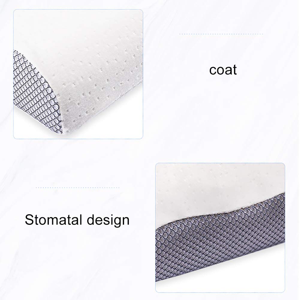 Ergonomic Contour Memory Foam Cervical Pillow with Removable Cover