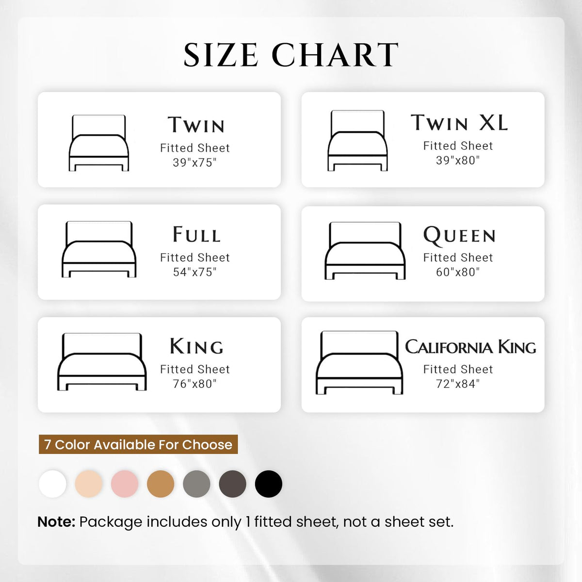 22 Momme Mulberry Silk Fitted Sheet – 16" Deep Pocket