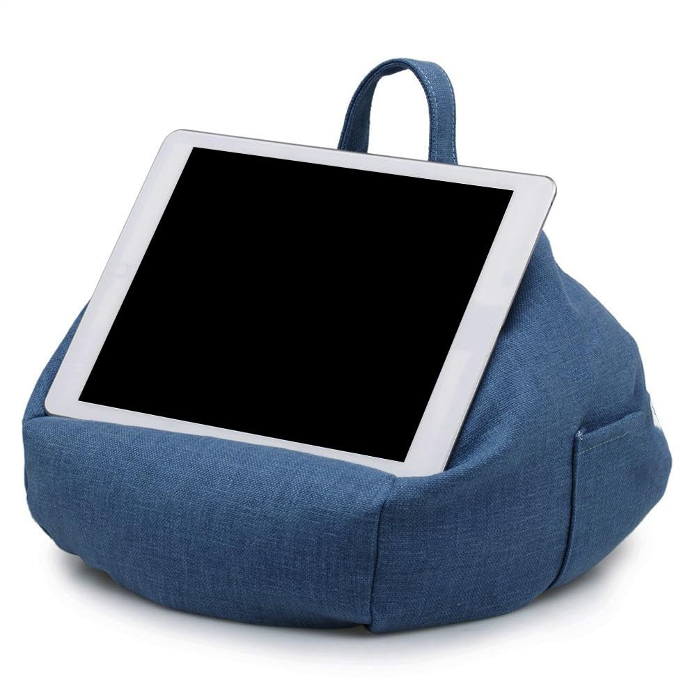 Basyurity Bed Tablet Holder Soft Tablet Stand with Pockets