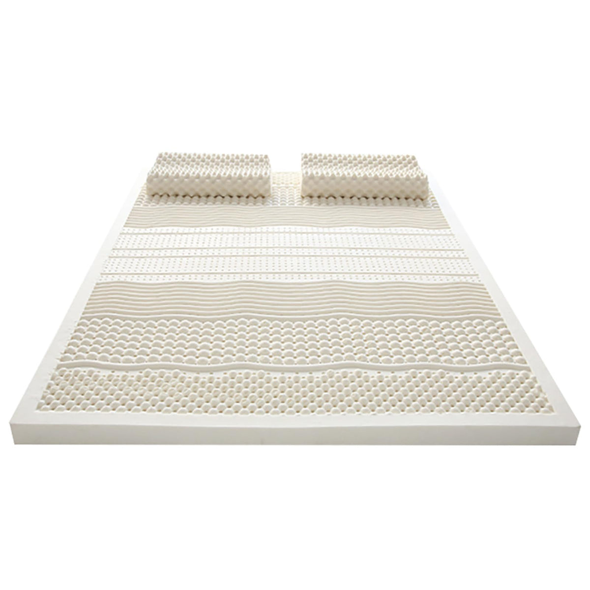 Natural Latex Mattress Topper with Cotton Cover – Breathable & Supportive