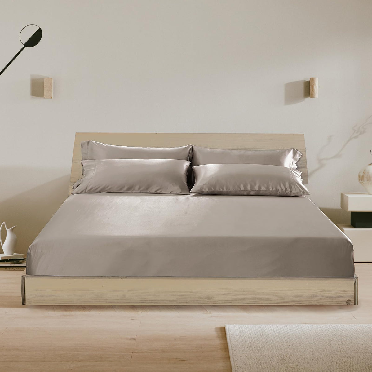 100% Mulberry Silk Fitted Sheet Set