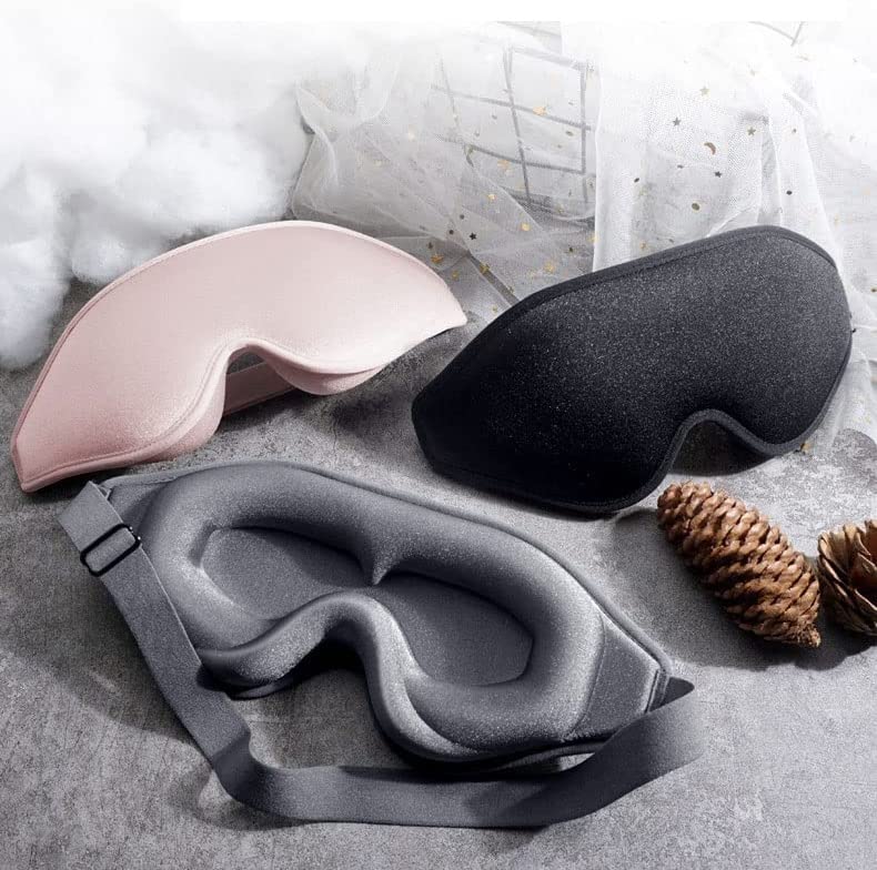 3D Contoured Blackout Sleep Mask for Travel