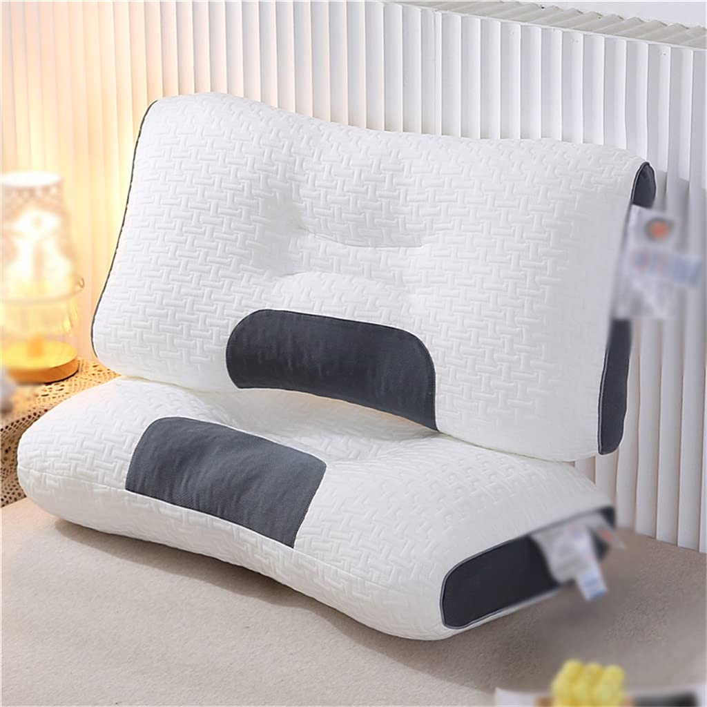 EDFGVH Care Neck Protection Knitted Cotton Pillow Core Single Adult Will Pin