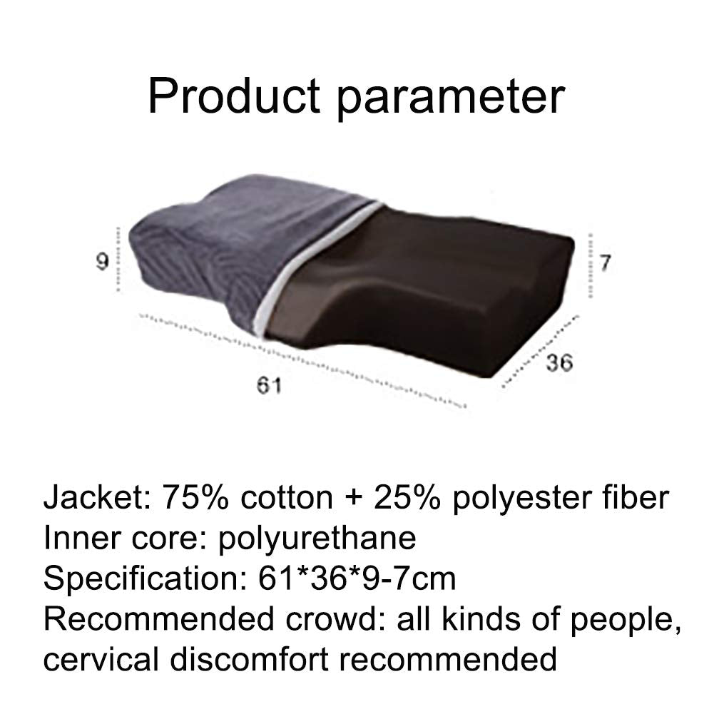 Ergonomic Contour Memory Foam Cervical Pillow for Side, Back & Stomach Sleepers
