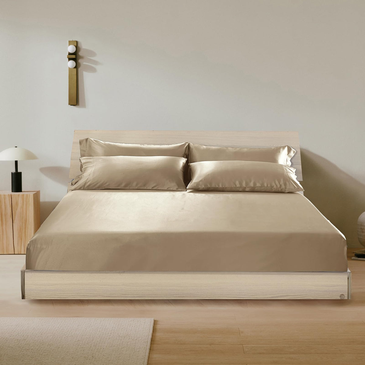 100% Mulberry Silk Fitted Sheet Set