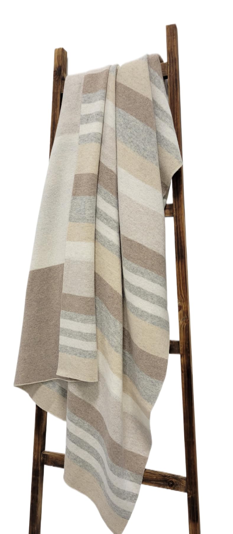 Alashan 100% Merino Santa Fe Double Faced Knit Throw - Fine Wool Blanket