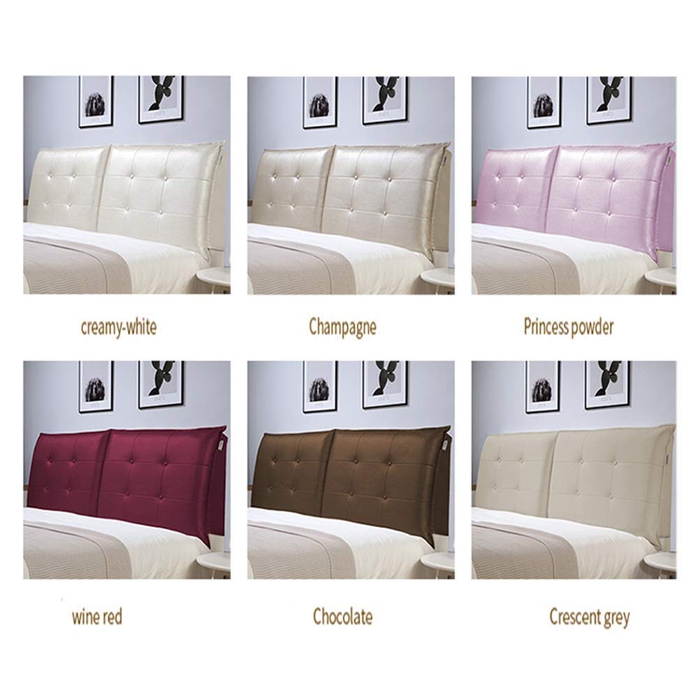 Leather Headboard Backrest Cushion – Large Reading & Bed Support