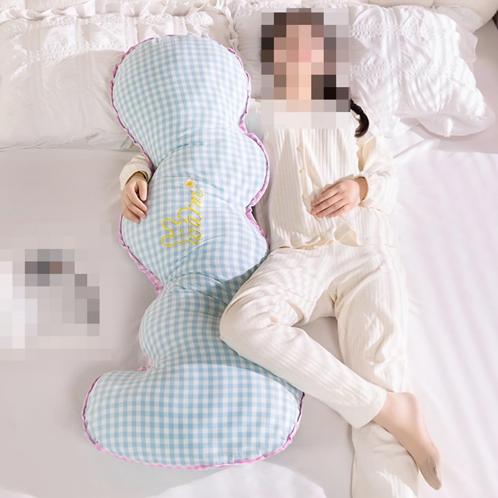 Cotton Long Body Pillow – Side Sleeping & Lumbar Support