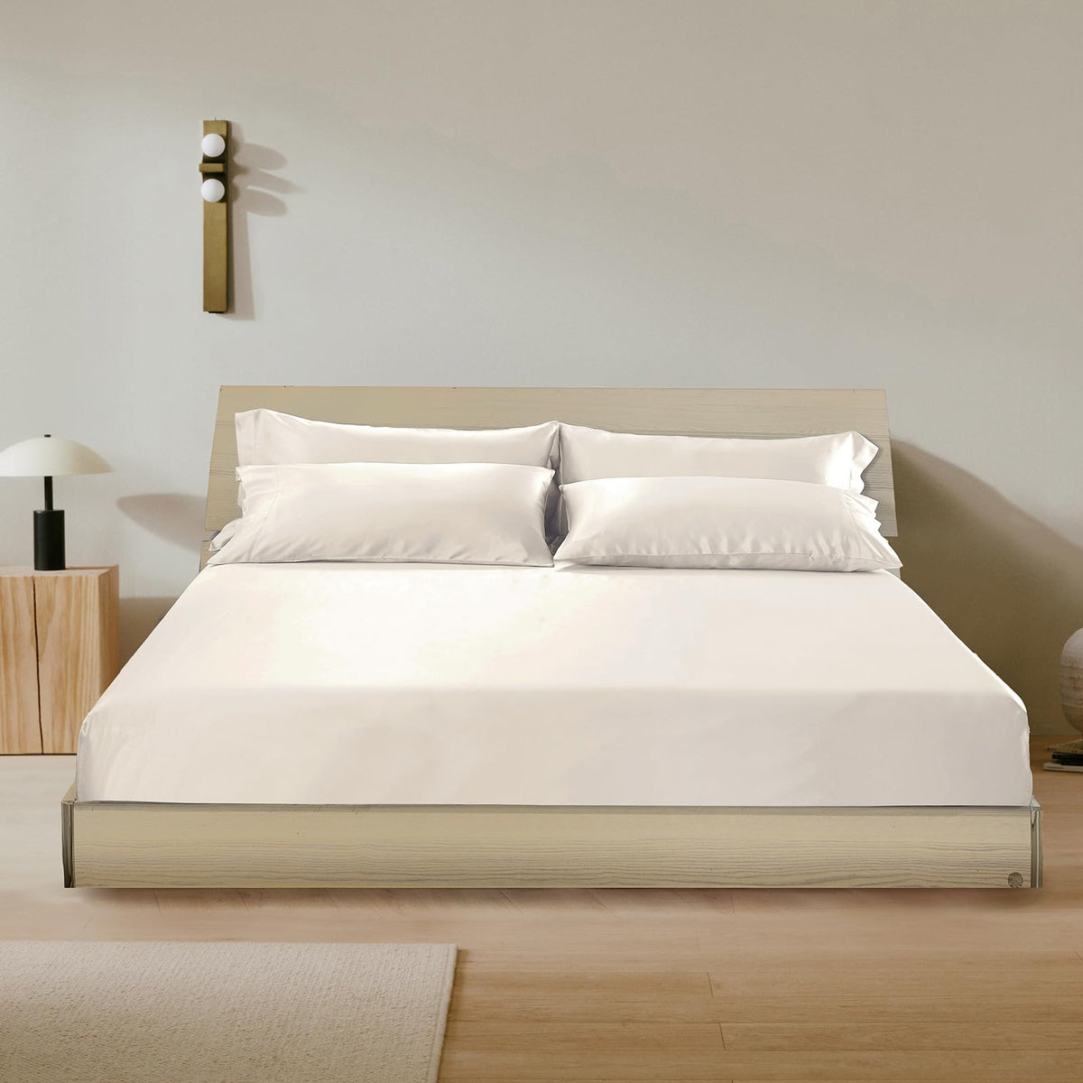 100% Mulberry Silk Fitted Sheet Set