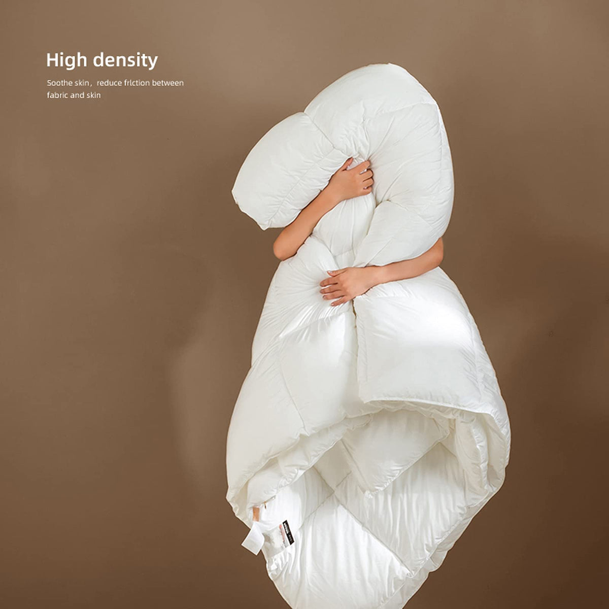 White Duck Down Cotton Duvet Set with 2 Pillowcases