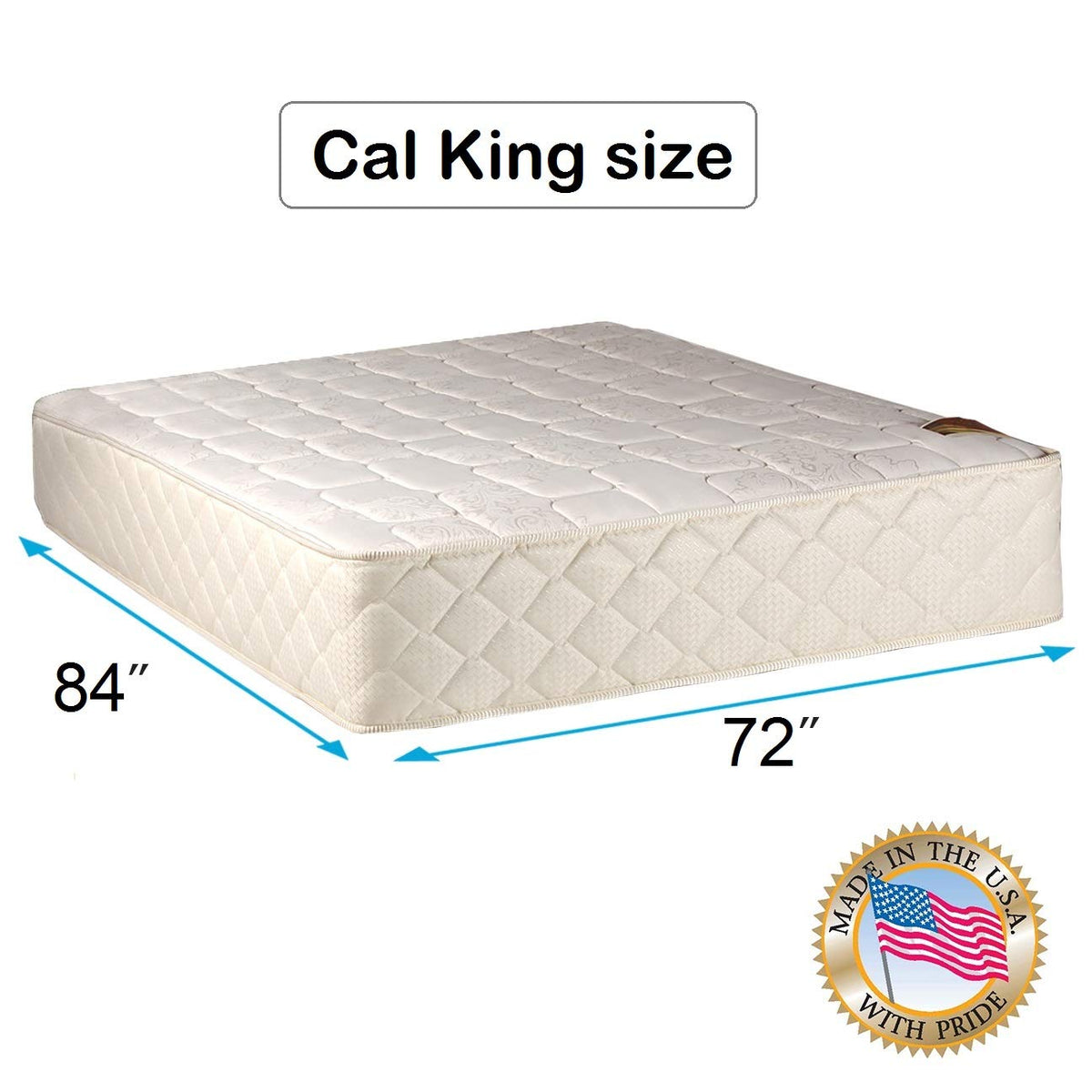 California King Medium-Firm Two-Sided Mattress with Protector