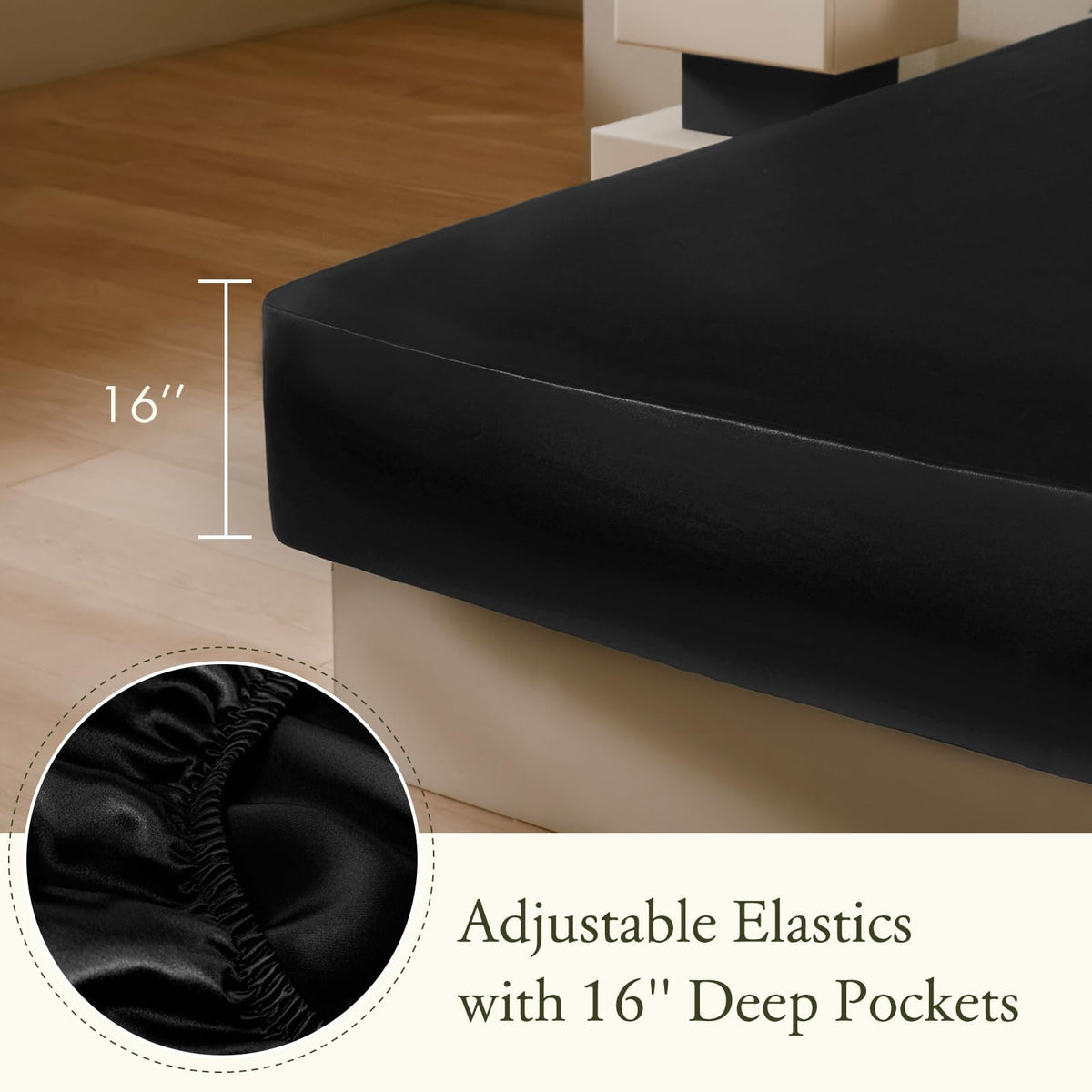100% Mulberry Silk Fitted Sheet Set