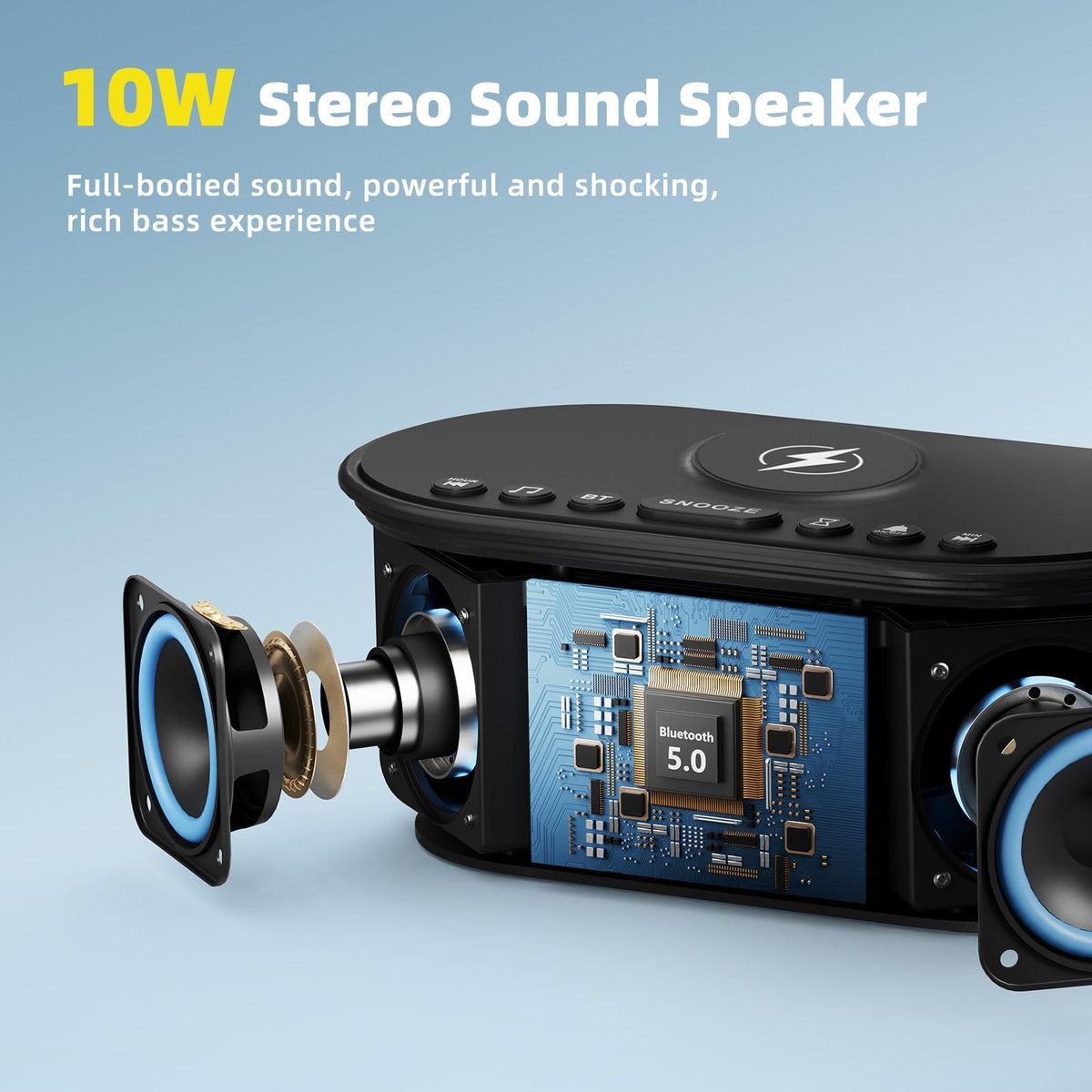 Sound Machine Alarm Clock for Bedrooms