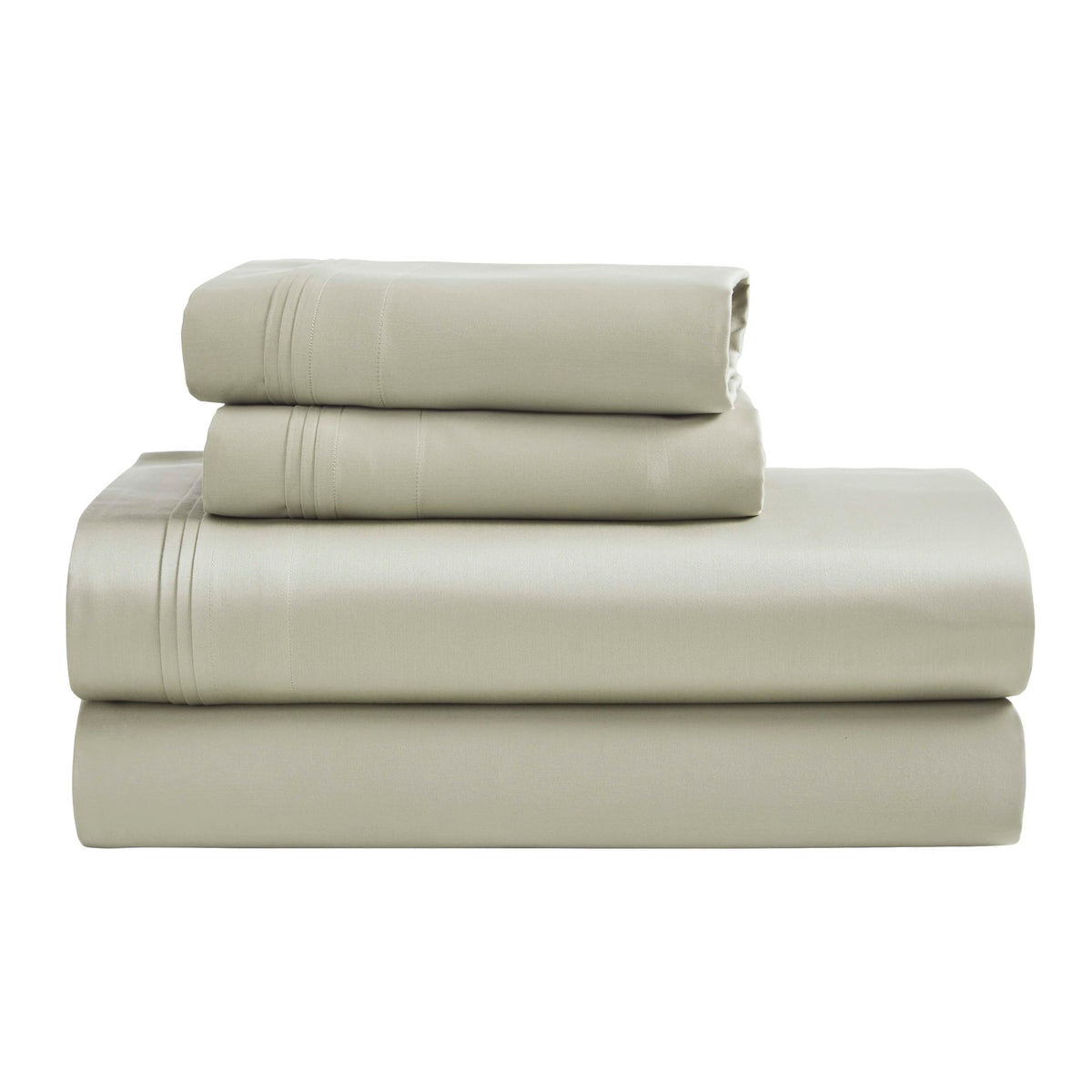 1500 Thread Count Egyptian Cotton 4-Piece Sheet Set – Deep Pocket, Queen, Grey