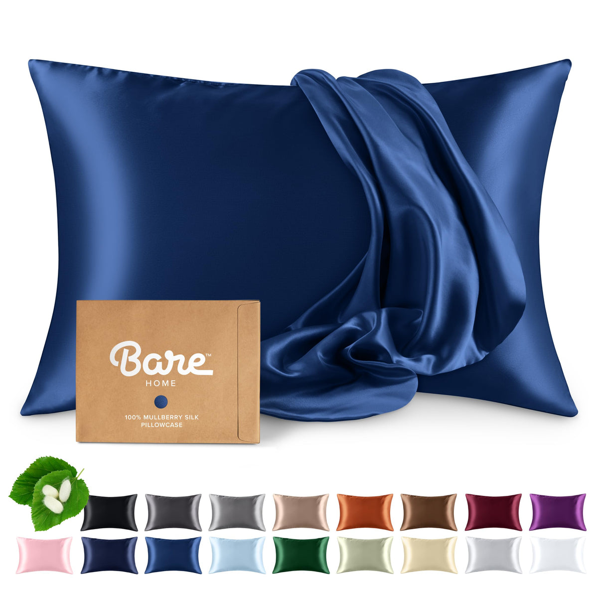 Bare Home Silk Mulberry Pillowcases