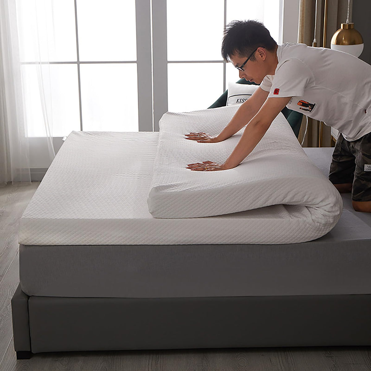 Natural Latex Mattress Topper – Medium Firm & Breathable